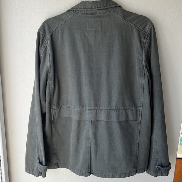 Velvet Heart Denim Army Green Khaki Jacket EUC - Picture 5 of 6